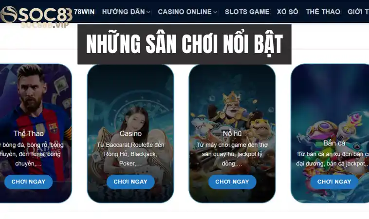 Sân Chơi 78win - Trải Nghiệm Đỉnh Cao Giải Trí Trực Tuyến 3 Top các sân chơi hấp dẫn